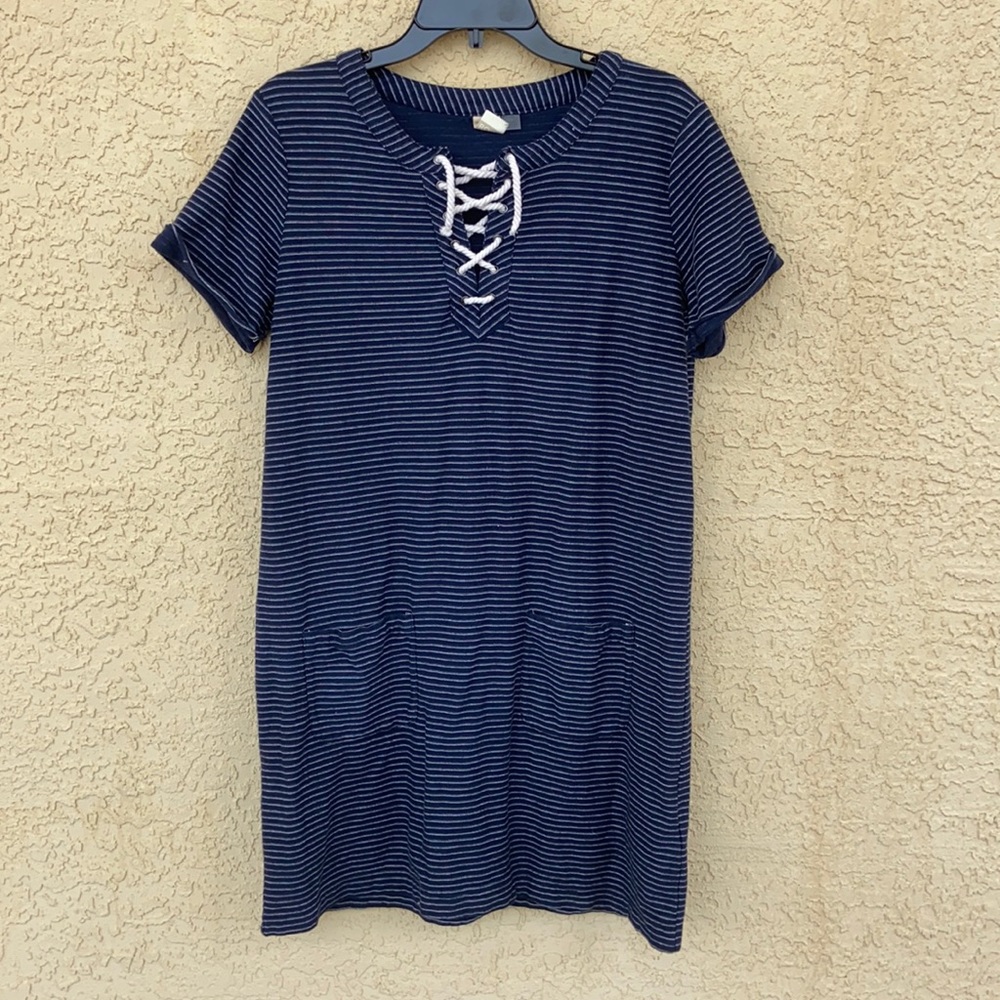 Roxy Striped Navy Shift Dress